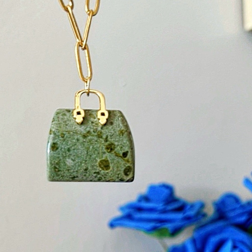 Dragon’s Blood Purse Necklace